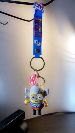 Minions Dressed As Super Hero’s Keychains