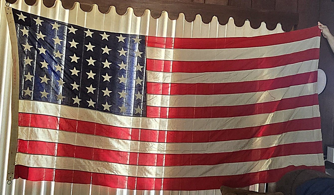 48 Star Philadelphia Quartermaster flag 5' x 9 1/2'