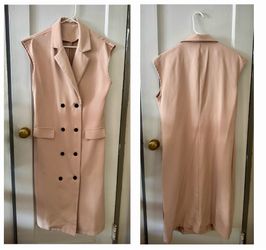 Shein Double Breasted Waistcoat Vest Sleeveless Jacket Size S (US size 4)