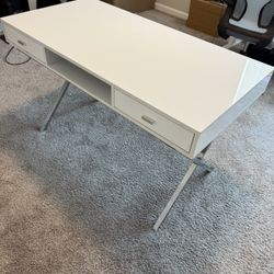 White Office Desk 