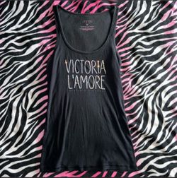 Y2K Victoria Secret L’AMORE sequin tank