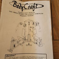 Body Craft Exercise Machine 