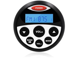 Boat Marine Stereo Receiver Bluetooth - 45 x 4 Watts Audio AM FM Gauge Waterproof Radio Tuner Streaming for Boats Golf Cart ATV UTV and Spa Hot Tubs G