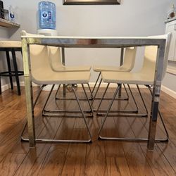 Glass Table And Contemporary Chairs
