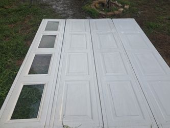 (2) Matching 8x7 Insulated Garage Doors