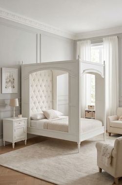 White full bed WithOUT mattress