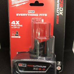 Milwaukee M12 Redlithium XC6.0