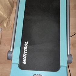 Folding Treadmill Electric with wheels/device holder-Murtisol-blue