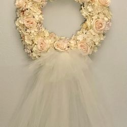 NEW Pink Blush Champagne Bridal Shower Wedding Wreath