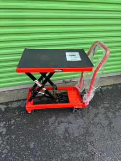 Ironton Hydraulic Scissor Lift Table Cart