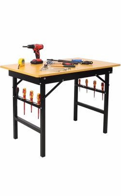 New Portable Folding Work Table with Measuring Tape and Angle Finder,