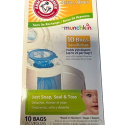 Munchkin Diaper Paul Refill Bags 10 Bags