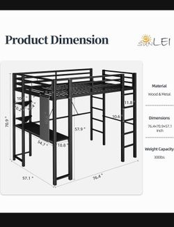 Kids Loft bed with desk