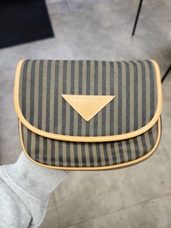 Fendi Pequin Stripe Crossbody Bag
