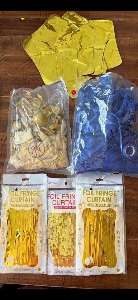 Party Pack Gold Royal Blue