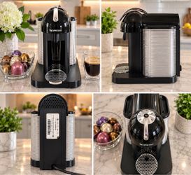 Nespresso CitiZ C120 Espresso & Coffee Machine – Black & Silver – Used, Works Great
