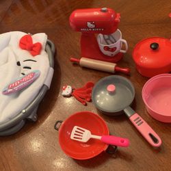 My Life As 18” Doll Hello Kitty Chair Kitchen Acessories 