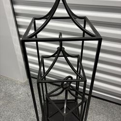 3 Deco candle Holders