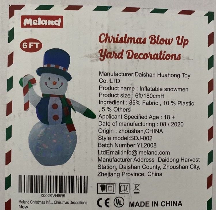 Brand New Blow Up Decoration