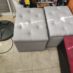 2 New Storage Ottoman 