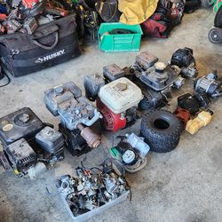 Horizontal shaft engines and carbs for go kart mini bike