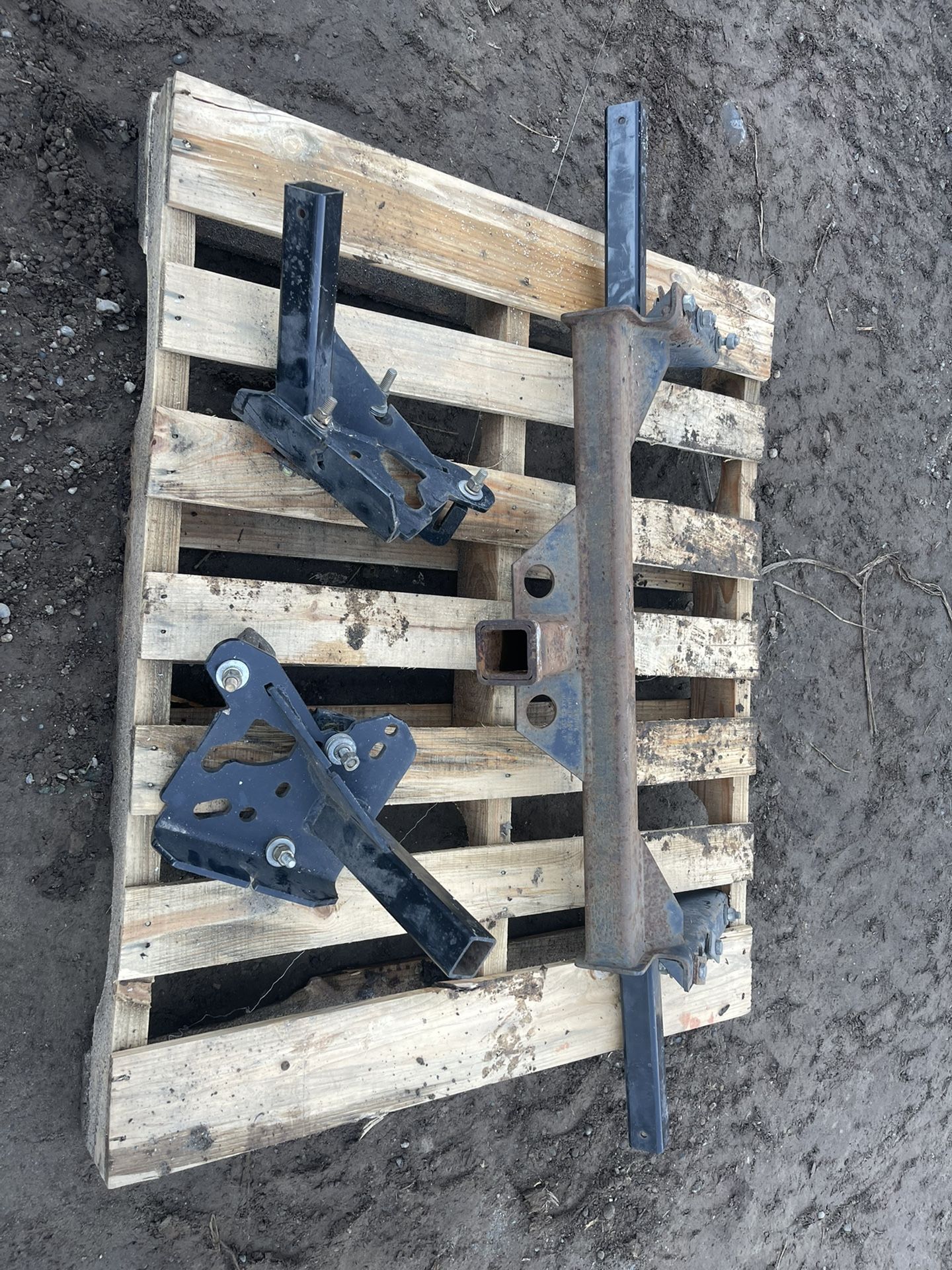 1991-97 Ford f250 f350 frame mount camper tie downs front and rear with hitch receiver