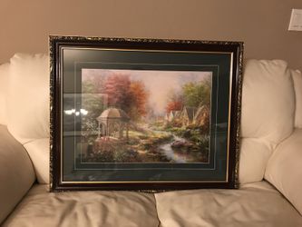 Thomas Kinkade art framed