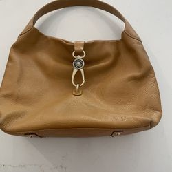 Dooney & Bourke Logo Lock Hobo (light caramel)  