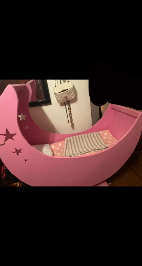 Baby Girl Moon Crib