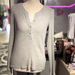 Aerie Long Sleeve Button Thermal