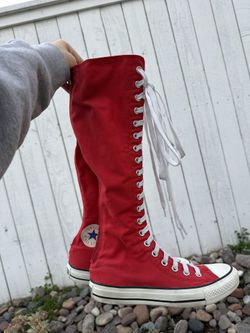 Red Chuck Taylor’s Knee High Converse❤️