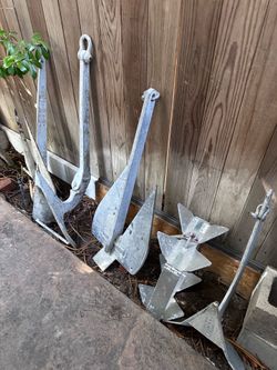 Heavy duty anchors for large boats.