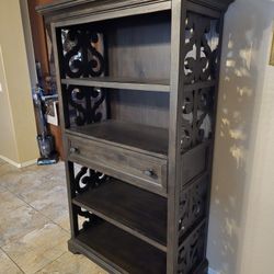 Solid Wood Ornate Bellamy Office Bookcase Bookshelf