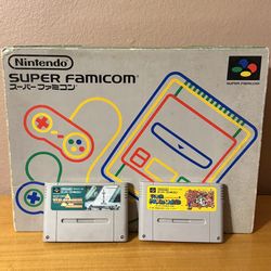 Super Famicom Complete In Box + Zelda and Mario games