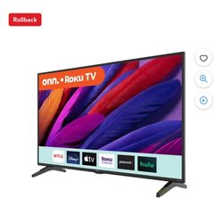 42” Onn Roku Smart tv