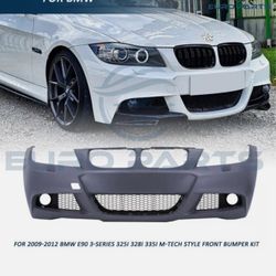 For 09-12 BMW E90 3-Series 325I 328I 335I M-Tech Style Front Bumper Kit
