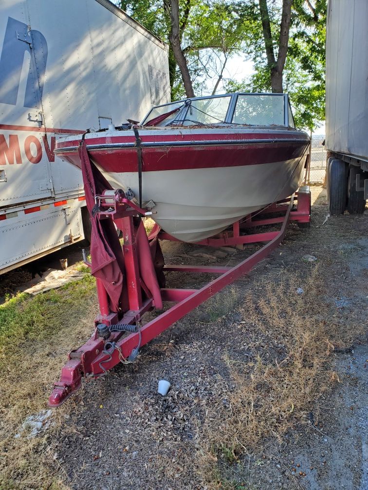 Boat with trailer.