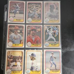 #2 Mixed  9 Baseball cards 
