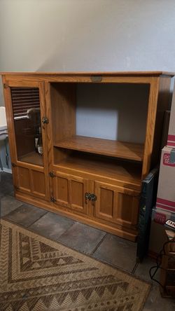 Vintage White Clad Entertainment Center