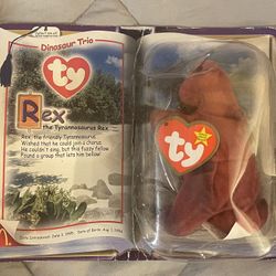McDonalds Rex TY Dinodaur Trio New