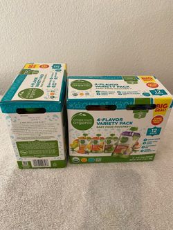Simple Truth Organic Baby Food Pouches 4-Flavor Variety Pack 2x -12 Packs