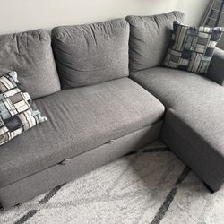 Two Piece Sleeper Upholstered Sectional 