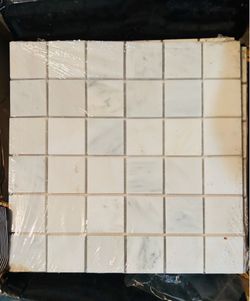 Arabescatto Carrara Marble 2x2 mosaic—$150 obo