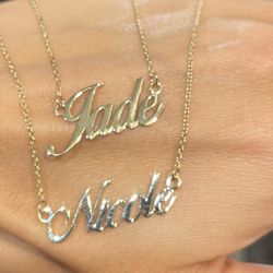 14k Custom Name Plates $200 To start