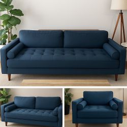 Mid century Sofa- set of 3 (75.6”, 52.4”, 39.8”)