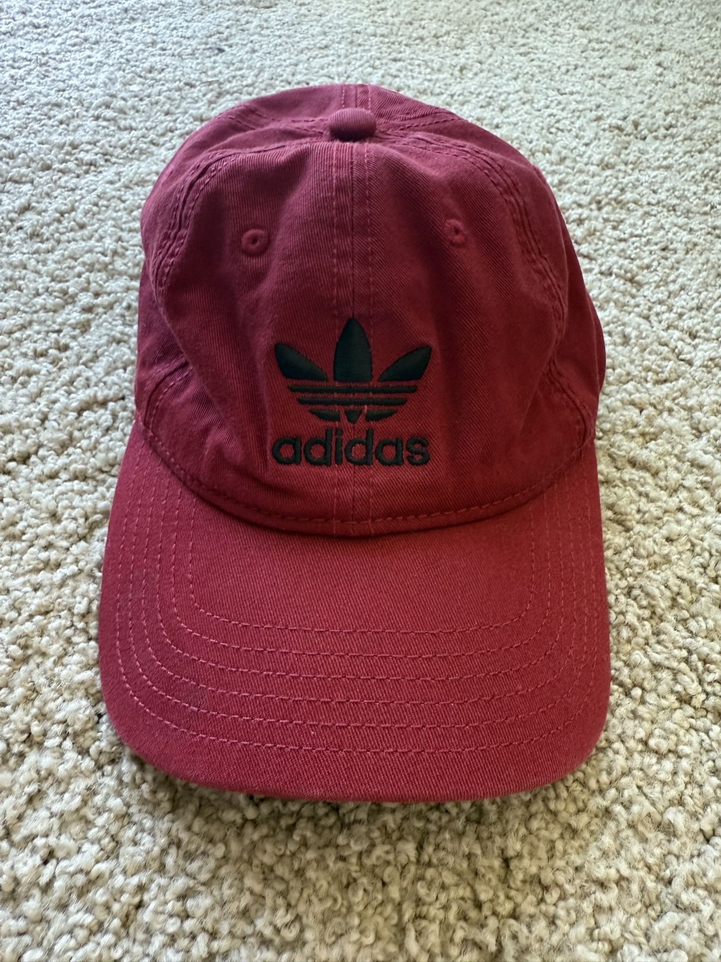 Red Adidas Dad Hat Adidas Originals Strapback