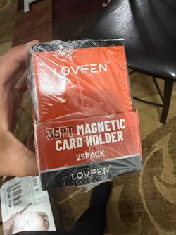 25ct Magnetic Card Holders, 35pt Premium One-Touch Cards Protector Slab for Sports, Baseball, and Co