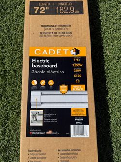 Cadet 72" Electric Baseboard Heater 1500W White