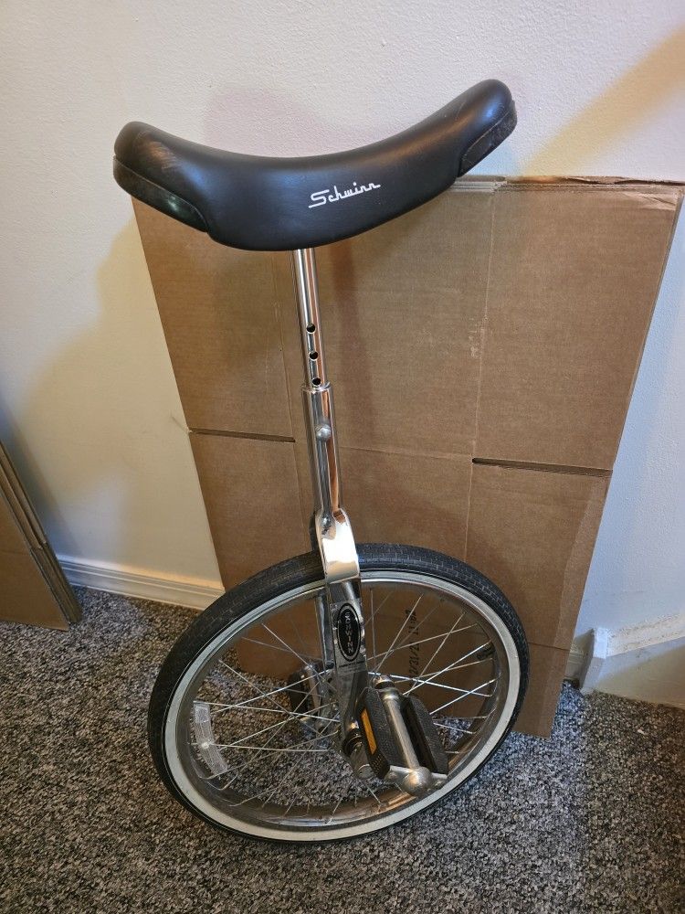 Vintage Original 24" Schwinn Unicycle Working Condition Adjustable Seat Height