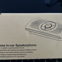 Wireless In Car Speaker Bought And Never  Used